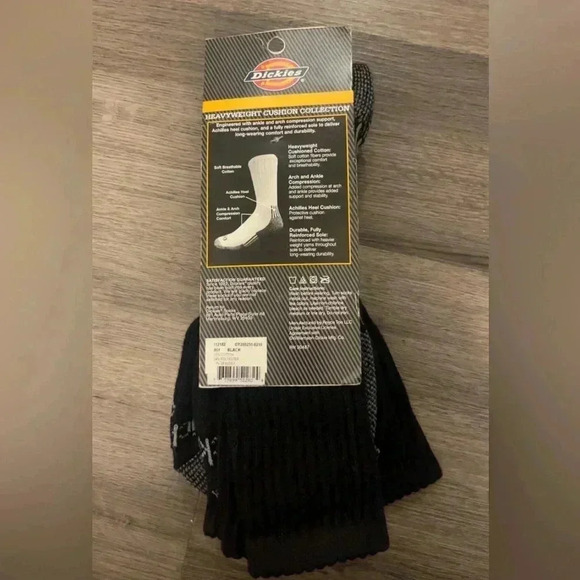 Dickies Men's Heavyweight Crew
Sock, 3 Pack Extended size 12-15 - Picture 2 of 3